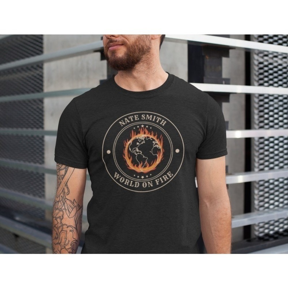 Nate Smith World On Fire Retro Music Fan Unisex T-Shirt